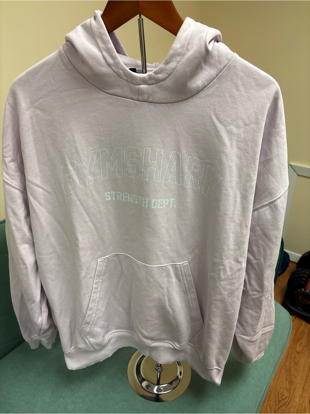 Gymshark Lavender Pullover Hoodie with Chest Logo